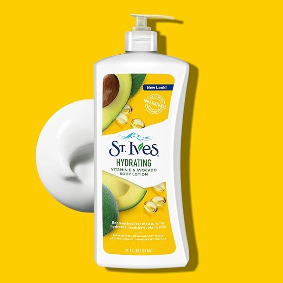 St.lves Vitamin E & Avocado Body lotion | لوشن مرطب للجسم بالافوكادو وفيتامين E