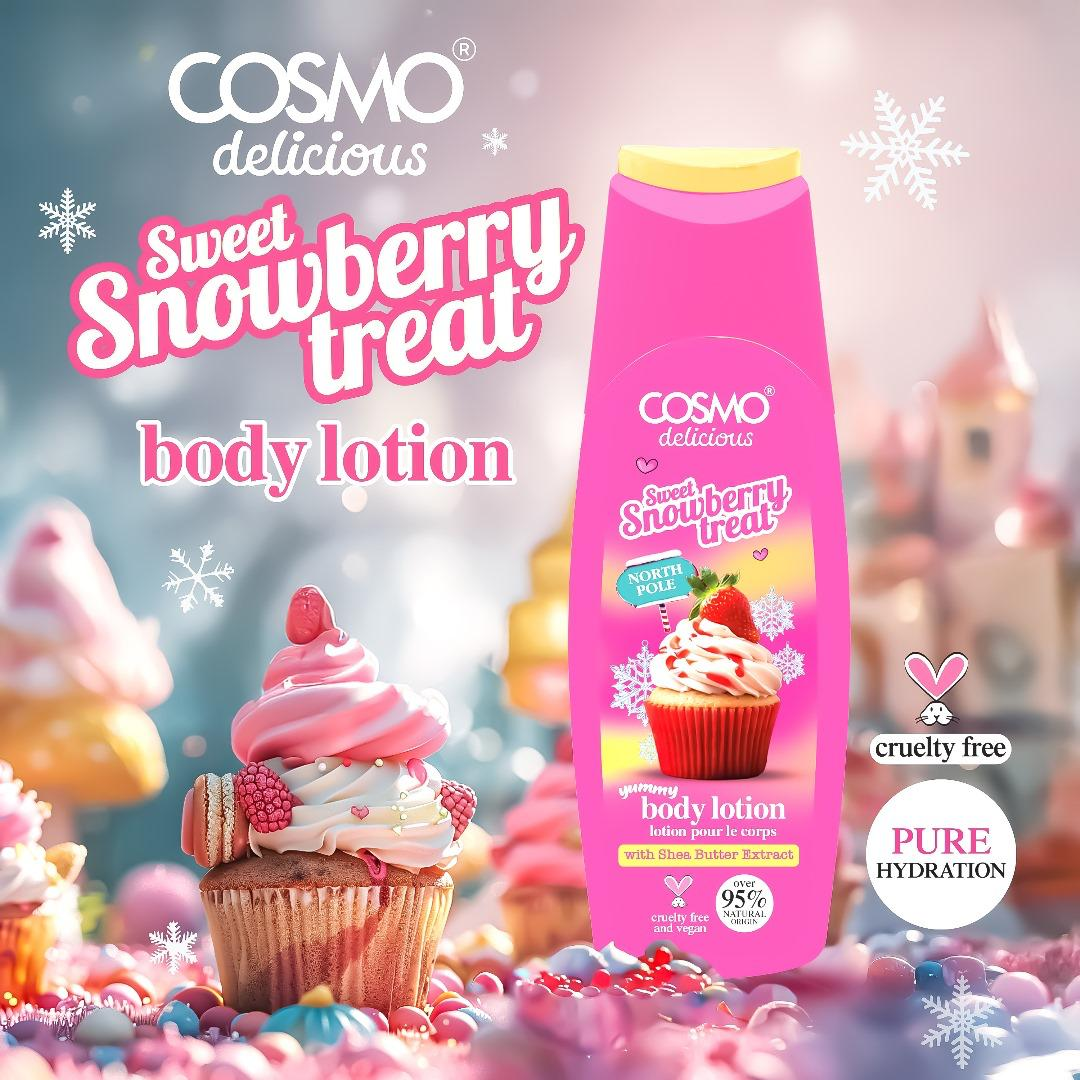 COSMO Delicious Sweet Snowberry Treat Body Lotion 400ml كوزمو لوشن مرطب للجسم برائحة التوت الثلجي