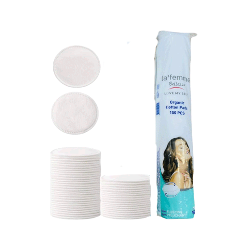Organic Cotton pads 150 pcs | شرائح قطن عضوية