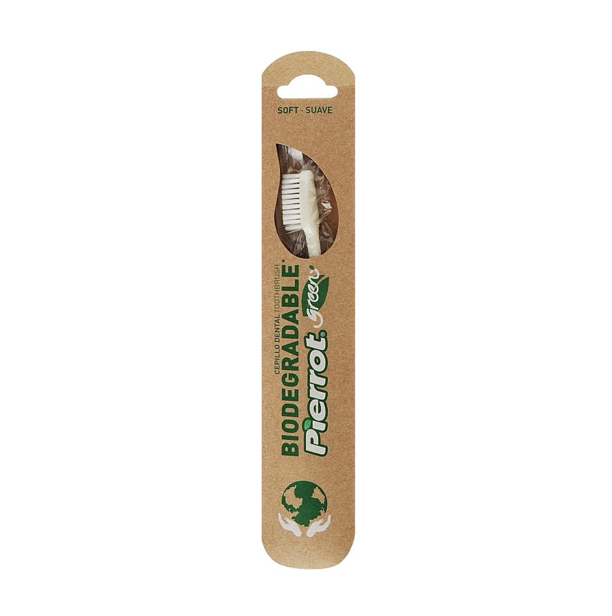 فرشاة أسنان قابلة للتحلل من بييرو - ناعمة - خط Green | Pierrot Green Biodegradable Toothbrush Soft