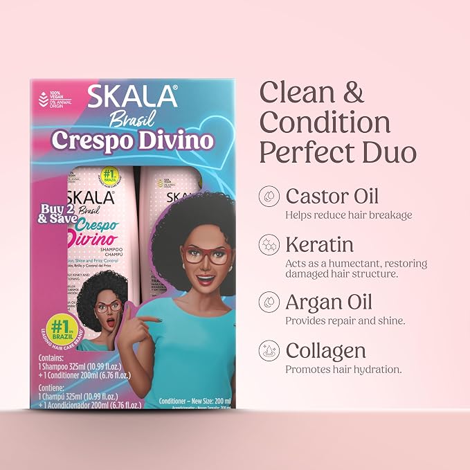 Skala Crespo Divino Shampoo & Conditioner Kit 2×325ml