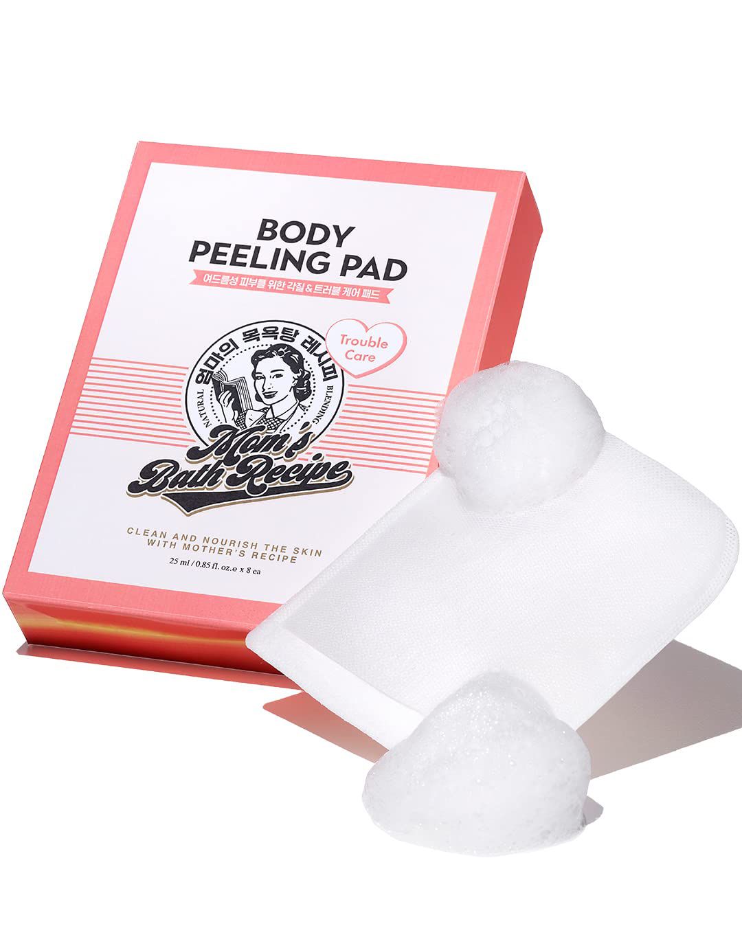 Mom's Bath Recipe Body Peeling Pad - 25mlx8pads | مامز باث ليفة تقشير للجسم - 25 مل . 8 قطع