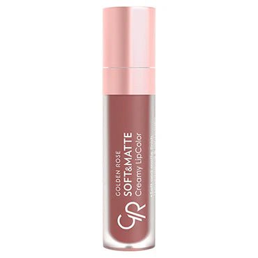أحمر الشفاه السائل سوفت آند مات كريمي من كولدن روز | Golden Rose Soft & Matte Creamy Lipcolor 104 - EROS STORE