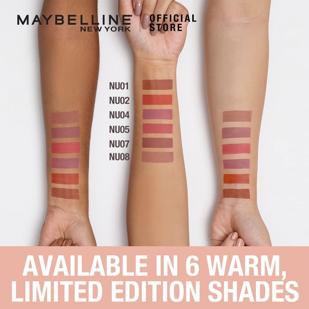 أحمر الشفاه مايبيلين نيويورك سينسيشينال سائل غير لامع | Maybelline New York Sensational Matte Liquid Lipstick 5 - EROS STORE