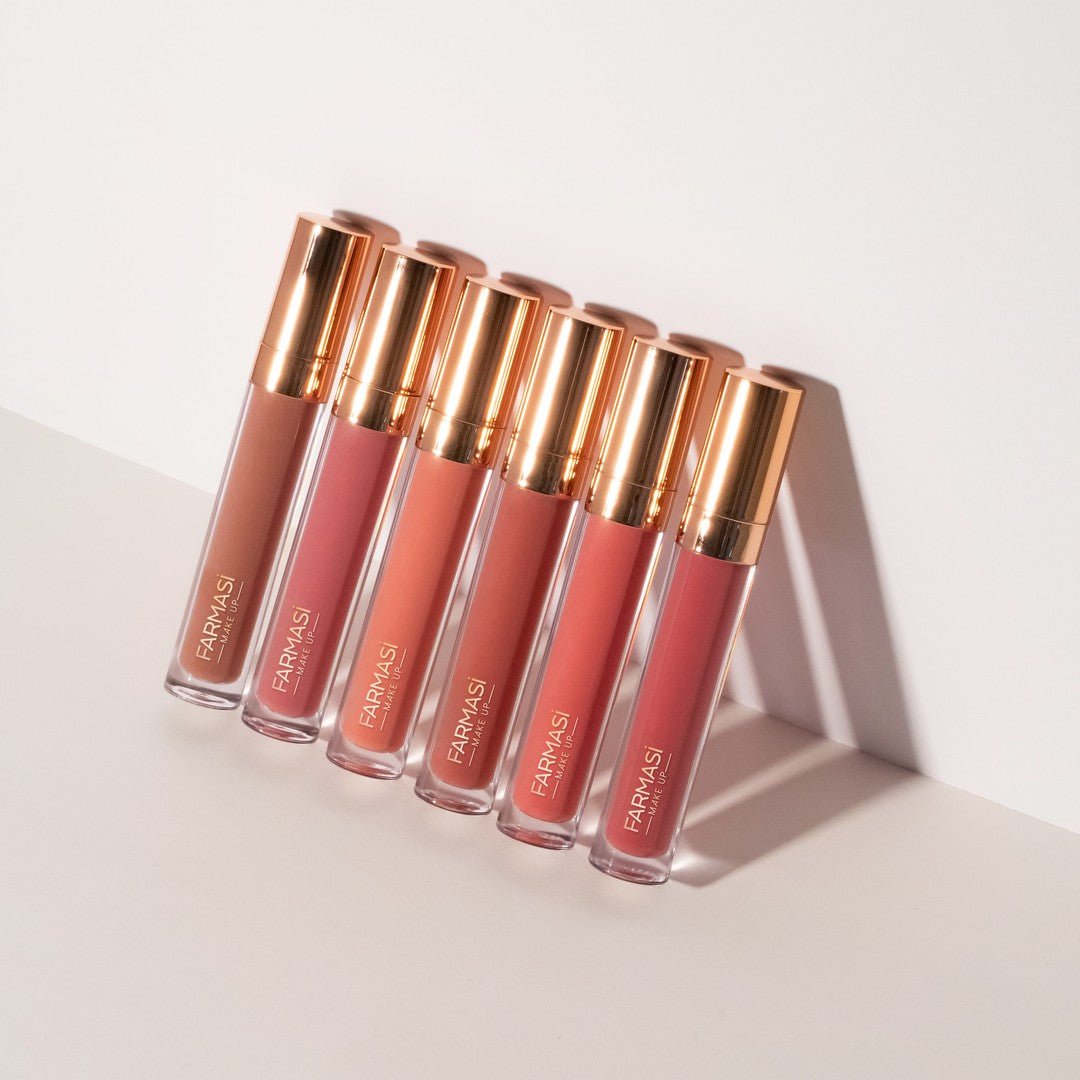 أحمر شفاه لامع وسائل من فارمسي | Pharmacy Glossy Liquid Lipstick 01 NUDE FLIRT - EROS STORE