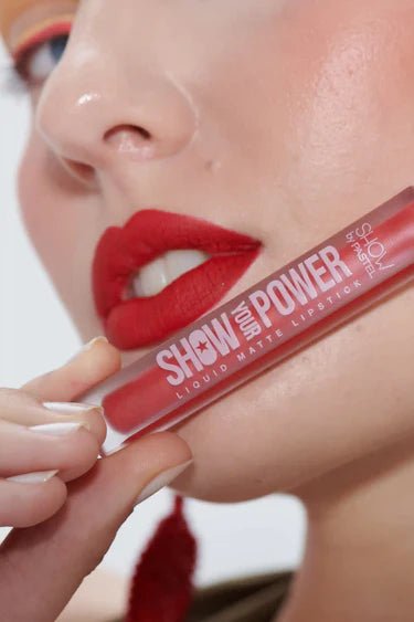 أحمر شفاه SHOW YOUR POWER LIQUID LIPSTICK من باستيل | Pastel SHOW YOUR POWER Liquid Lipstick 606 - EROS STORE
