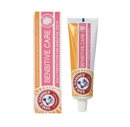 آرم آند هامر معجون أسنان مبيض للأسنان الحساسة - 125 غرام | ARM & HAMMER Extra White For Sensitive Teeth - 125g - EROS STORE
