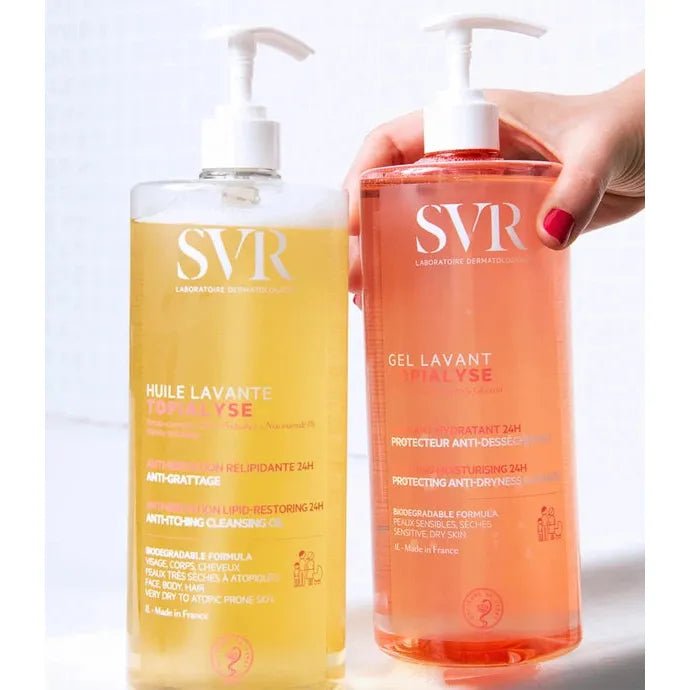 إس في آر توبياليس جل منظف للبشرة الجافة والحساسة | SVR Topialyse Cleansing Gel for Dry and Sensitive Skin 400 مل - EROS STORE