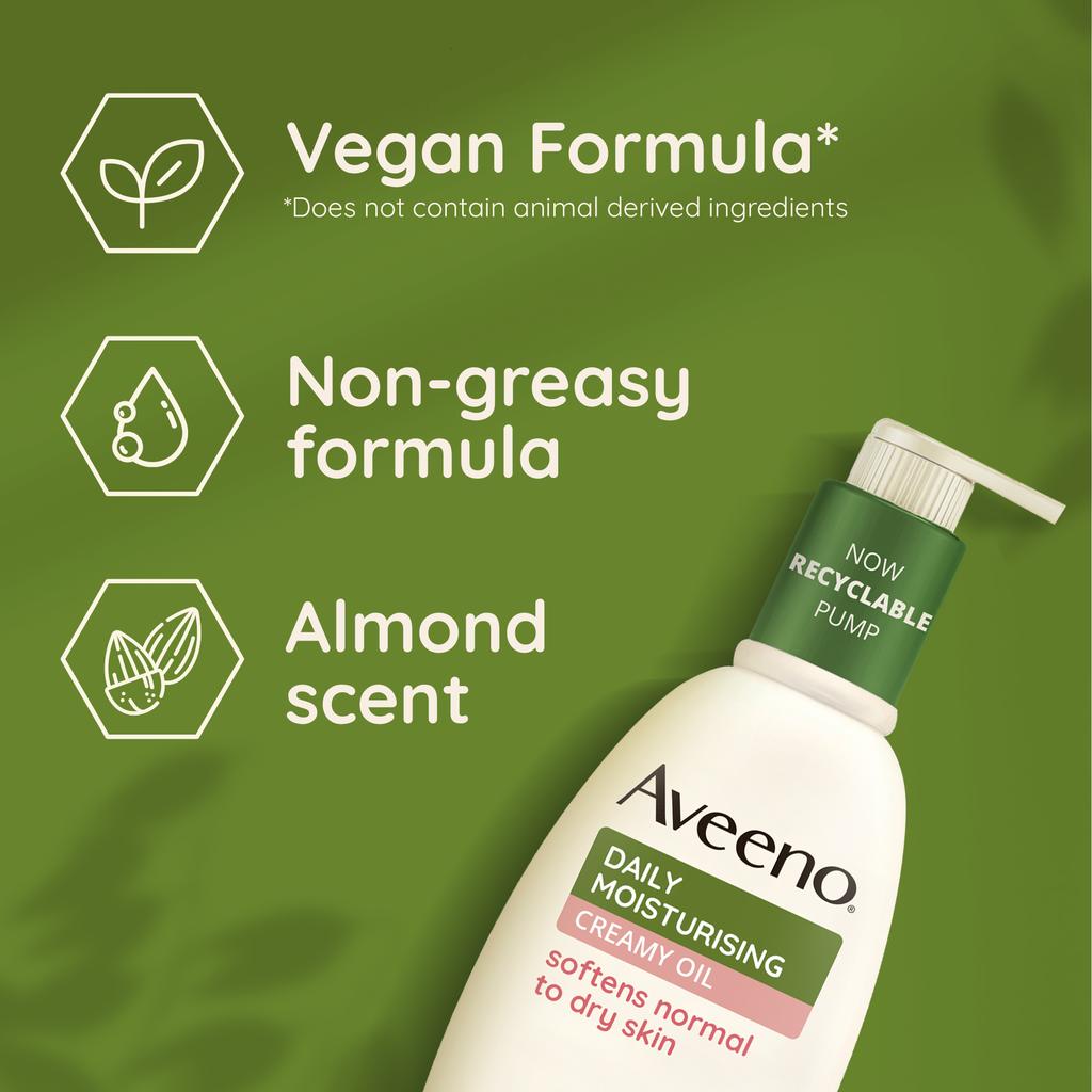 AVEENO Daily Moisturising Creamy Oil | أفينو كريم زيت الترطيب اليومي 300 مل - EROS STORE
