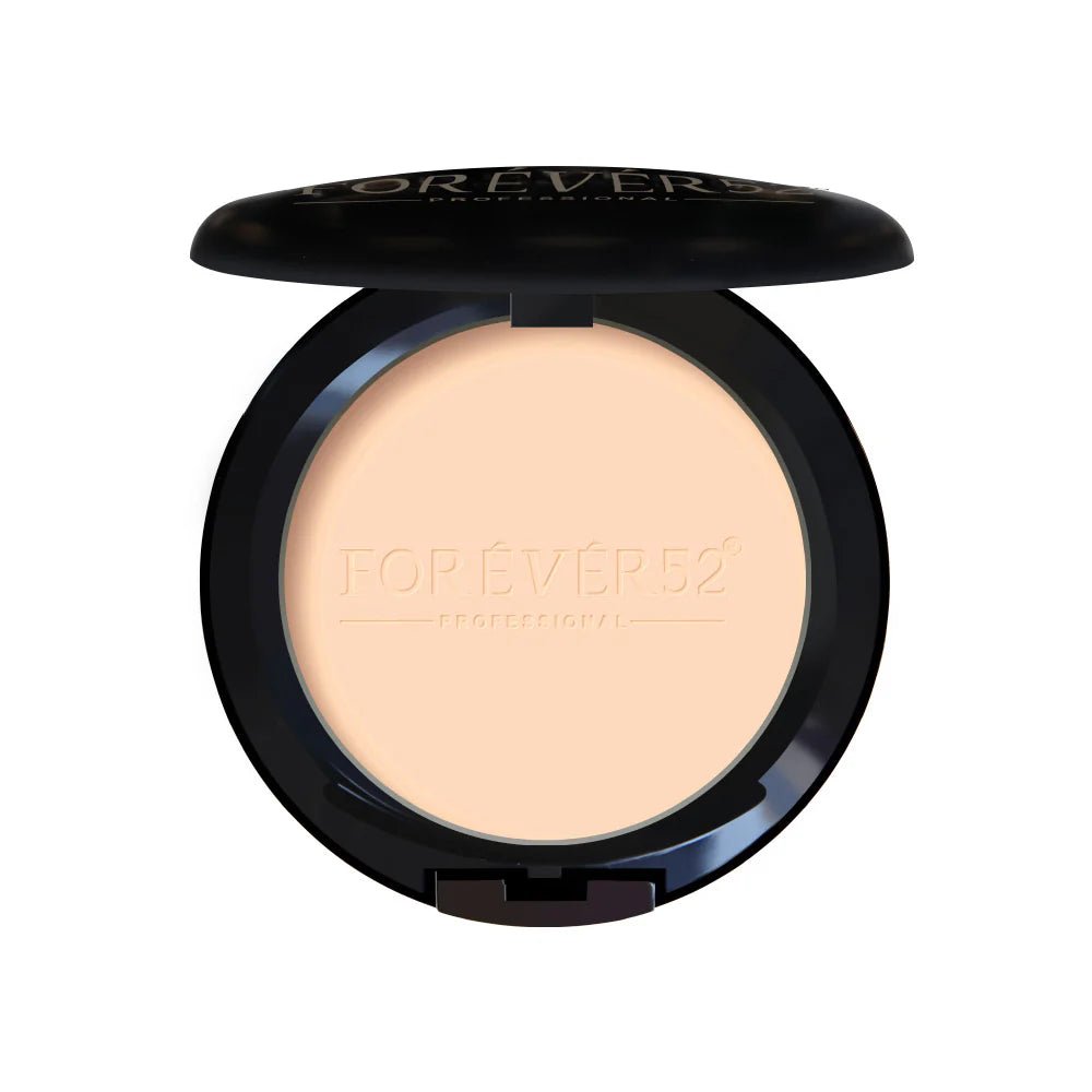 بودرة مضغوطة تو وي كيك من فوريفر 52 | Forever52 Two Way Cake Compact Powder لون فاتح مع لمسة صفراء - 001 - EROS STORE