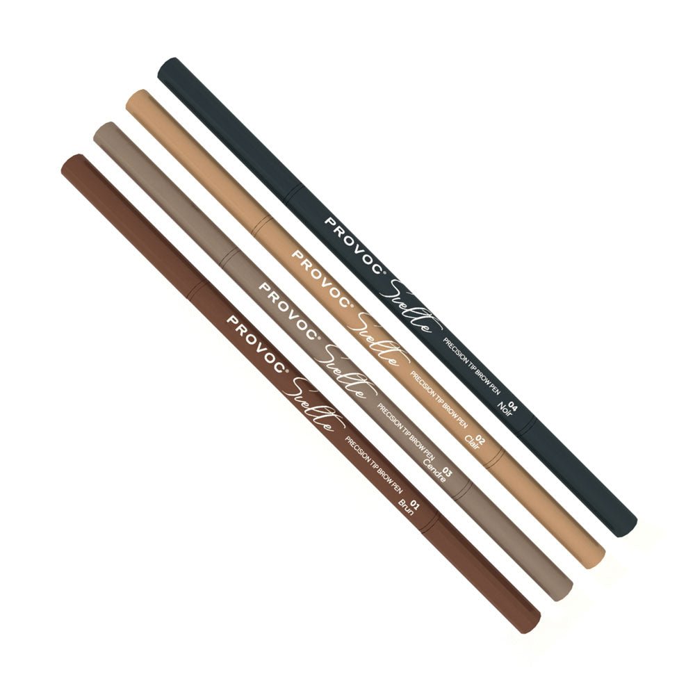 بروفوك قلم تحديد الحواجب | PROVOC SVELTE Precision Tip Brow Pen 03 Cendre - EROS STORE