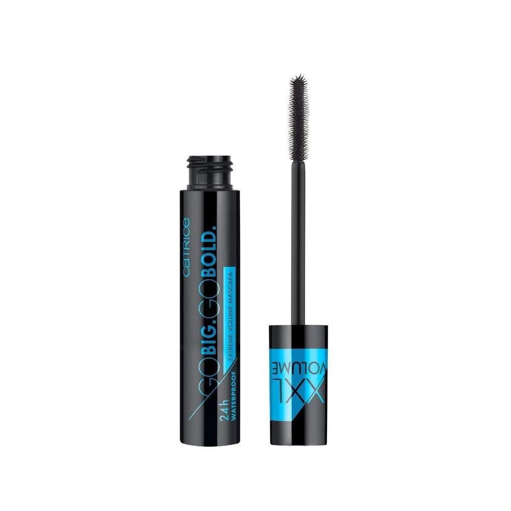 Catrice Go Big. Go Bold. 24h Waterproof Extreme Volume Mascara | كاتريس جو بيج جو بولد ماسكارا مقاومة للماء تدوم 24 ساعة اسود فاحم - EROS STORE