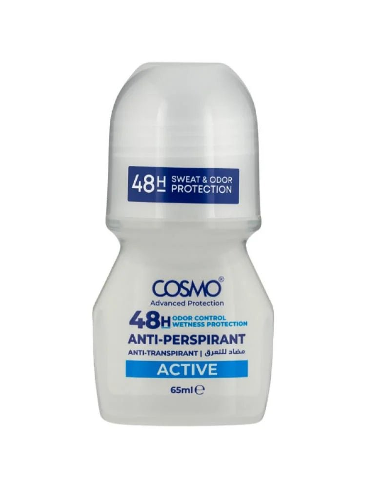 COSMO Active Sport Whitening Roll On Deo - 50ml | كوزمو مزيل تعرق رول اون - 50 مل 65 مل - EROS STORE