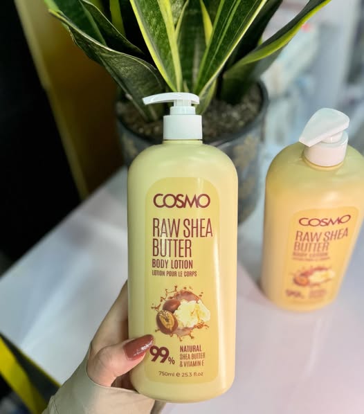 COSMO Raw Shea Butter Body Lotion 99% Natural - 750ml | كوزمو لوشن للجسم بزبدة الشيا - 750 مل 750 مل - EROS STORE
