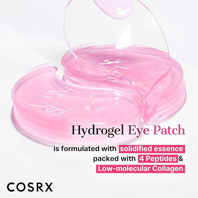 COSRX The Peptide Collagen Hydrogel Eye Patch | رقعة العين من هيدروجيل الكولاجين الببتيد 60 رقعة - EROS STORE