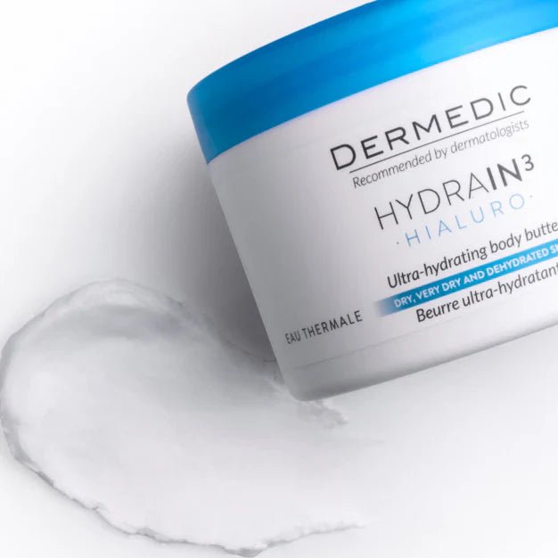 DERMEDIC Hydrain3 Ultra - hydrating body butter body oil - 225ml | ديرمديك زبدة الجسم المرطبة للجسم - 225 مل 225 مل - EROS STORE