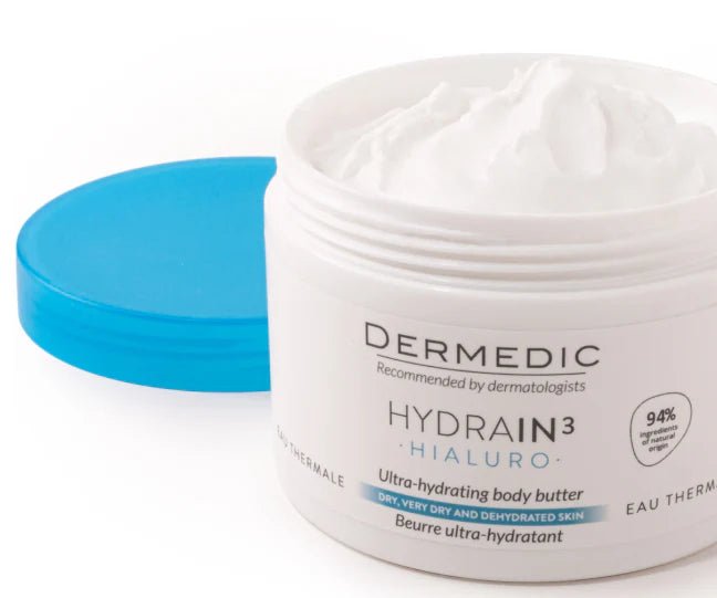 DERMEDIC Hydrain3 Ultra - hydrating body butter body oil - 225ml | ديرمديك زبدة الجسم المرطبة للجسم - 225 مل 225 مل - EROS STORE