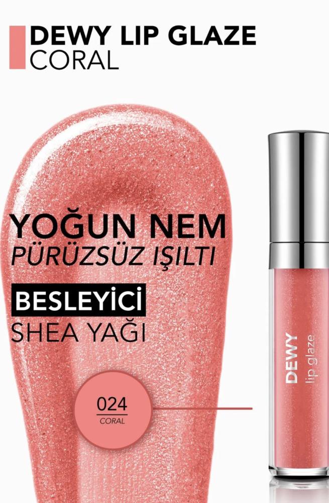 Dewy Lip Glaze by flormar | كلوس شفاه فلورمار ديوي ليب جلايز 24 - EROS STORE