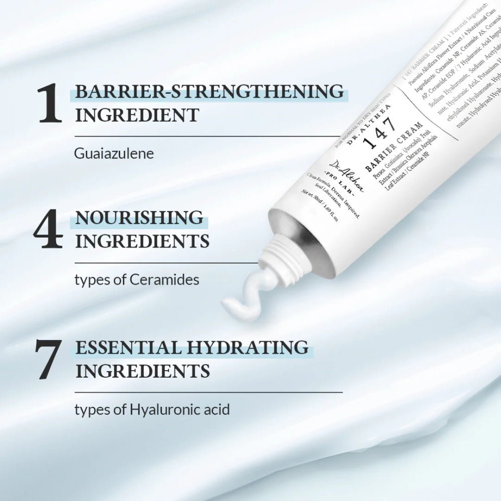 دكتور ألتيا كريم 147 لحماية البشرة العميقة و الترطيب الفعال - 50 مل | Dr. Althea Cream 147 Barrier Deep Moisturizing and Effective Skin Barrier Protection - 50ml 50 مل - EROS STORE