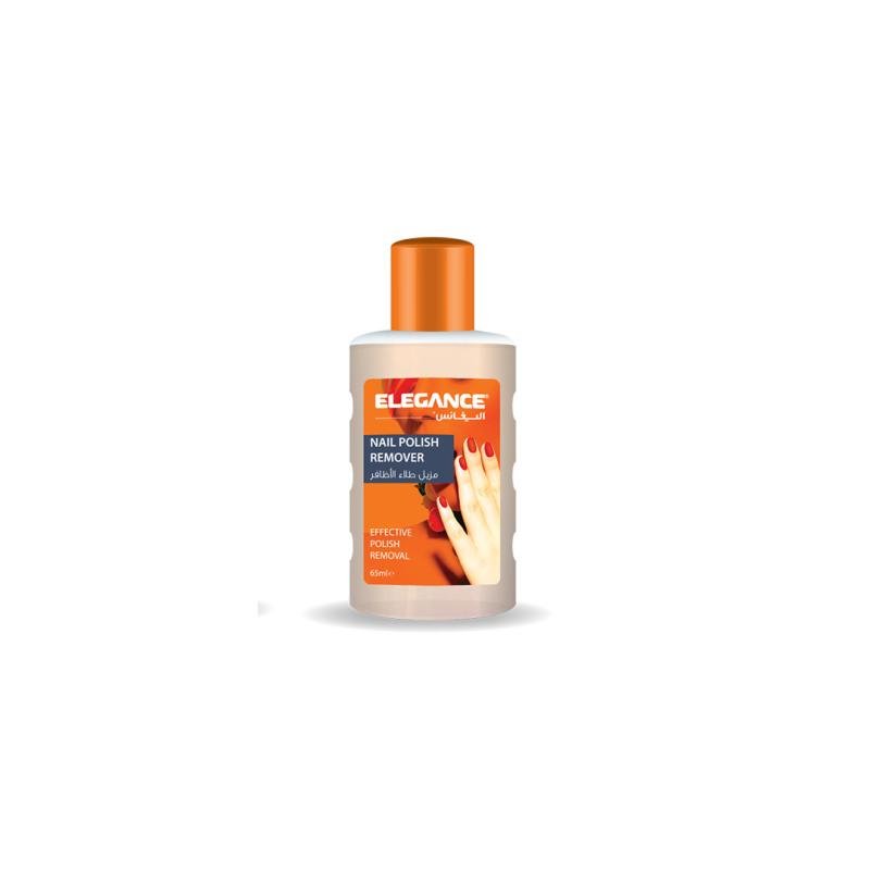 Elegance Nail Polish Remover 65 ml | إيليغانس مزيل طلاء الأظافر 65 مل برتقالي - EROS STORE