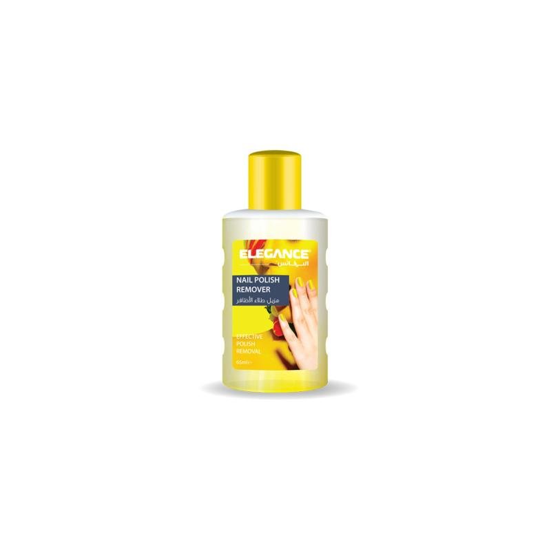 Elegance Nail Polish Remover 65 ml | إيليغانس مزيل طلاء الأظافر 65 مل برتقالي - EROS STORE