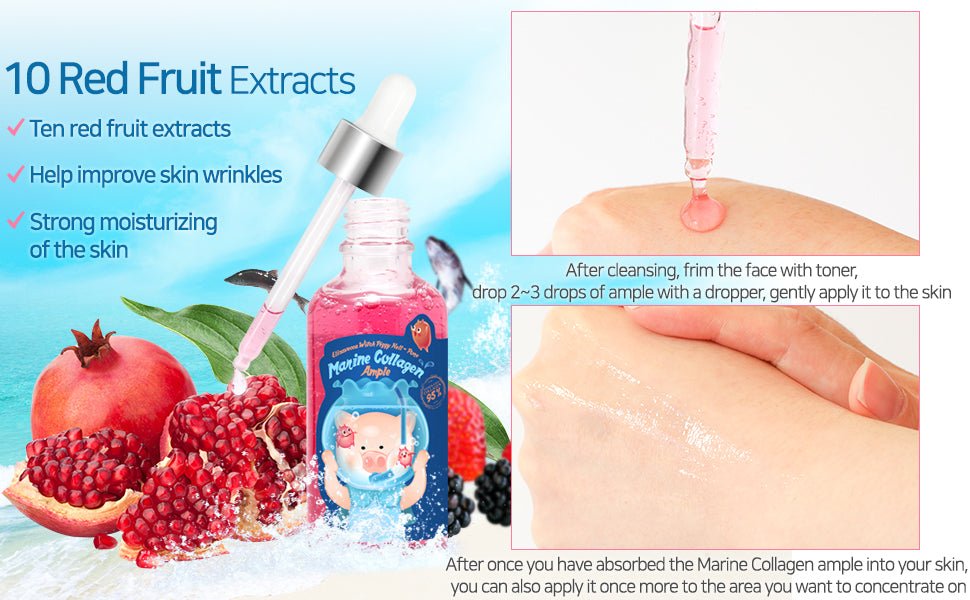 Elizavecca Witch Piggy Hell - Pore Marine Collagen Ample - 50ml | سيروم الكولاجين البحري اليزافيكا - 50 مل 50 مل - EROS STORE