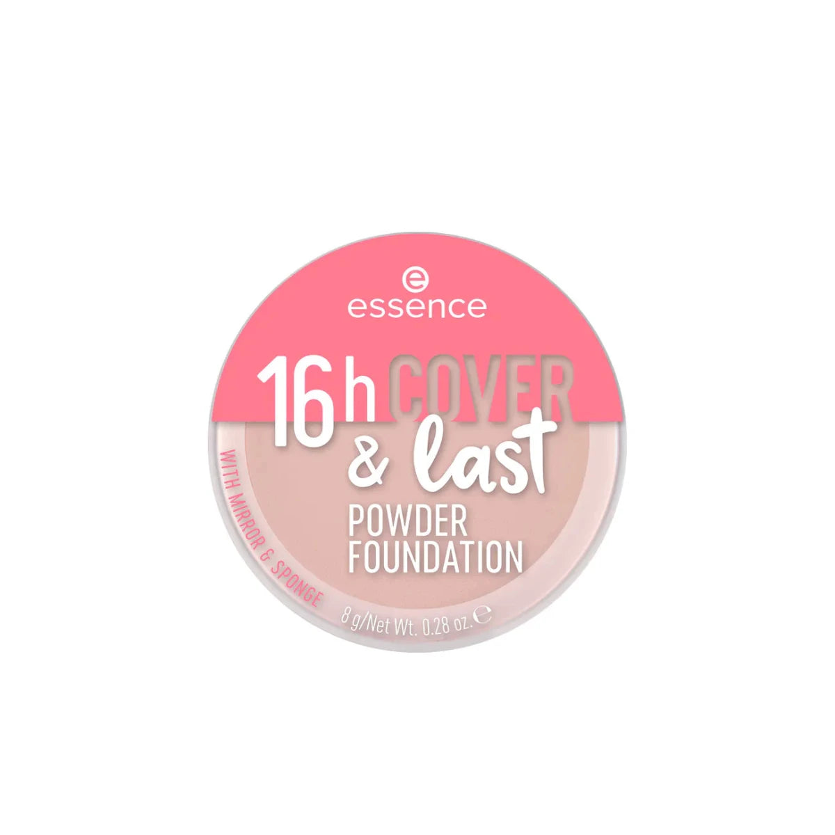 Essence 16H Cover & Last Powder Foundation | ايسنس كريم أساس بودرة مضغوطة عالي التغطية يدوم 16 ساعة 01| Porcelain - EROS STORE