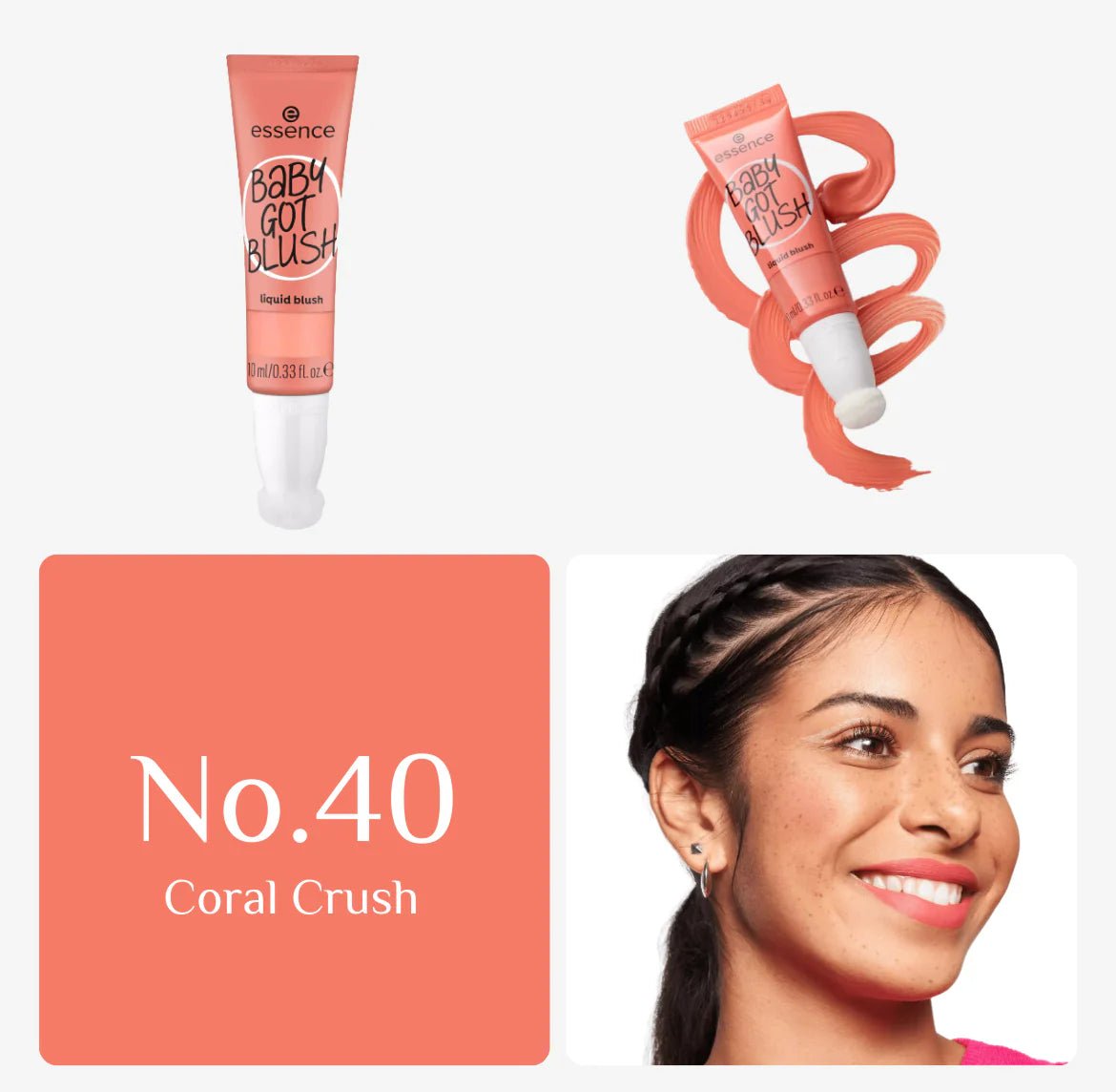 Essence Liquid Blush Baby Got Blush - 10ml | ايسنس بلاش كريمي - 10 مل 40 - Coral Crush - EROS STORE