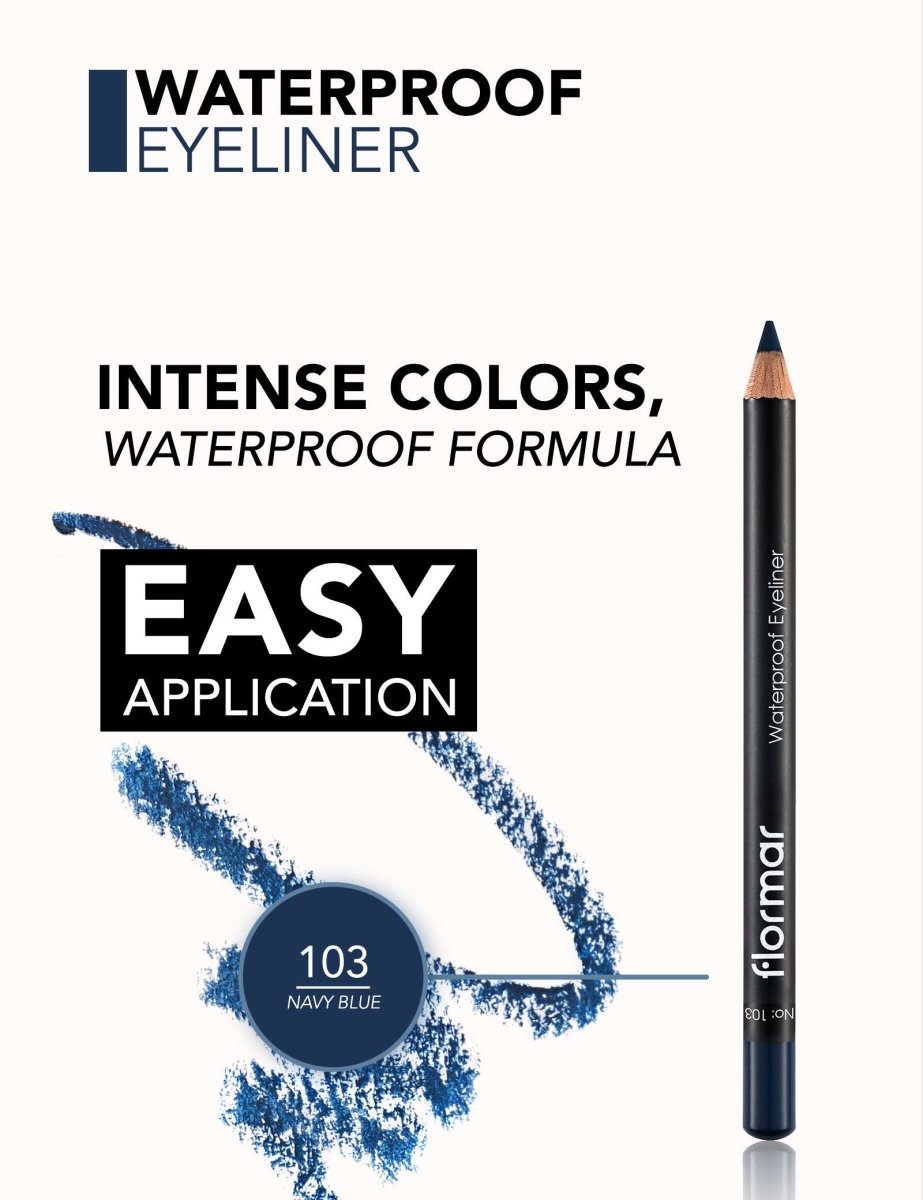 Flormar Waterproof Eyeliner | كحل مقاوم للماء من فلورمار 103 - EROS STORE
