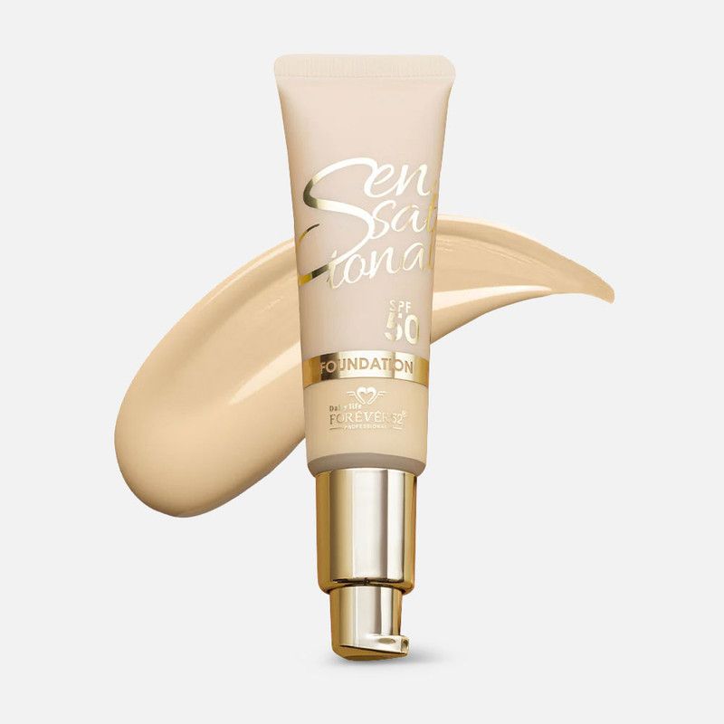 Forever 52 Foundation SPF 50+ كريم أساس فور ايفر 52 سينسيشنال عامل حماية من الشمس 50+ 102 Ginger - EROS STORE