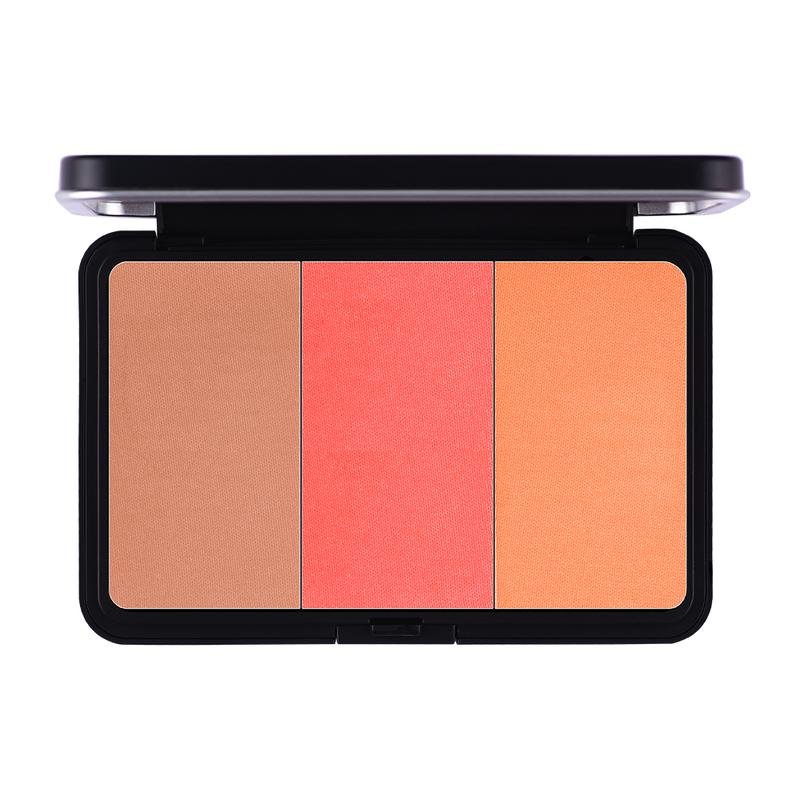 FOREVER52 Glambo Contour Highlighter Blush Palette - 6gx3 | فوريفر52 باليت للخدود برونزر و هايلايتر و بلاش - 6 غرام 6 - EROS STORE
