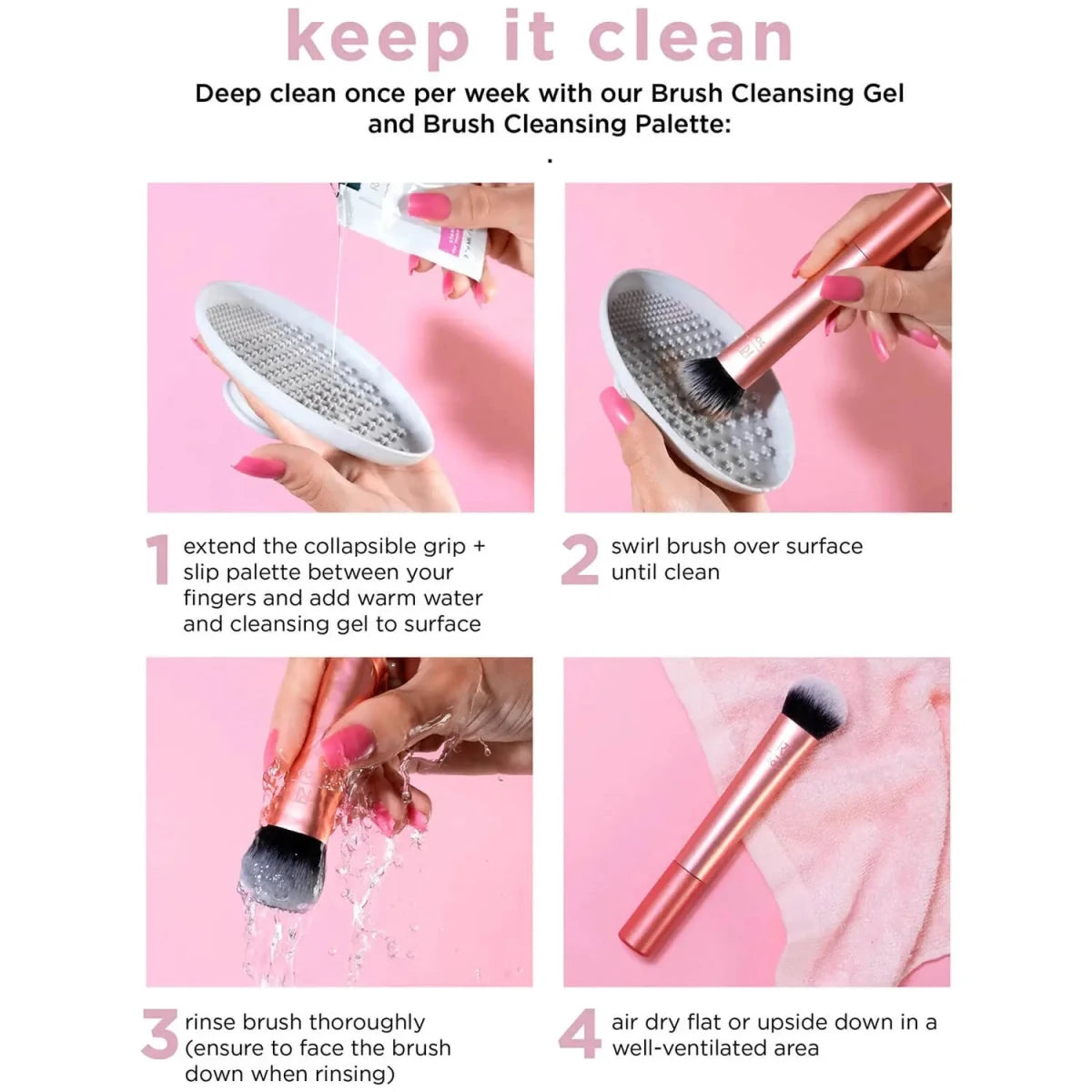 فرش مكياج ريل تكنيك - أساسيات الحياة اليومية | Real Techniques Makeup Brushes - Everyday Essentials - EROS STORE