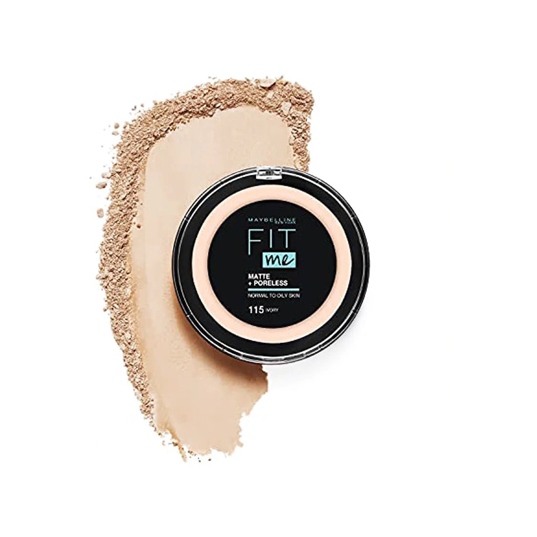 فت مي باودر مضغوط خافي للمسام من ميبلين | Maybelline Fit Me Pressed Powder Poreless 115 Ivory - EROS STORE