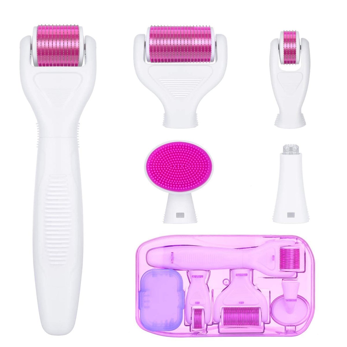جهاز ديرما رول تيتانيوم 6 في 1 لإعادة بناء البشرة | Titanium 6 - in - 1 Derma Roller Kit - EROS STORE