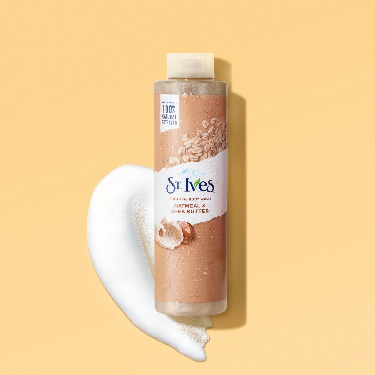 غسول الجسم السائل المهدئ بالشوفان وزبدة الشيا من ستيفز | St. Ives Soothing Oatmeal & Shea Butter Body Wash 650 مل - EROS STORE