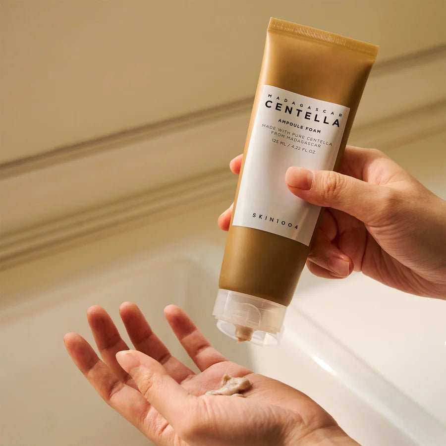 غسول رغوي سينتيلا مدغشقر من سكين 1004 - 125 مل|SKIN1004 Cleansing Foam with Centella Asiatica - 125 ml - EROS STORE