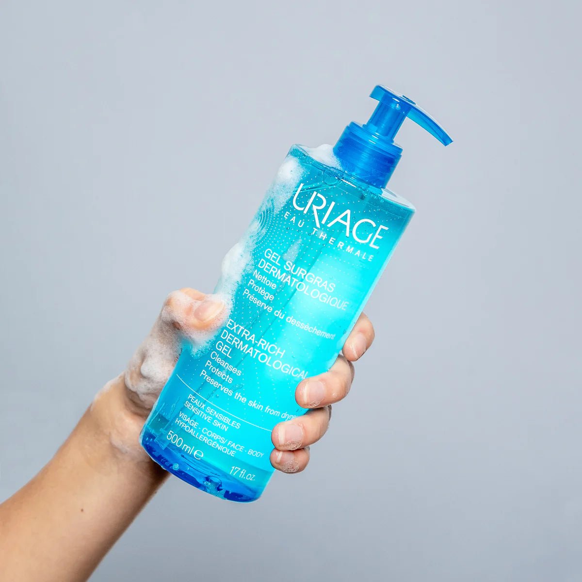 غسول سورجراس للبشرة الجافة والحساسة من يورياج | Uriage Surgras Dermatological Cleansing Gel 500 مل - EROS STORE