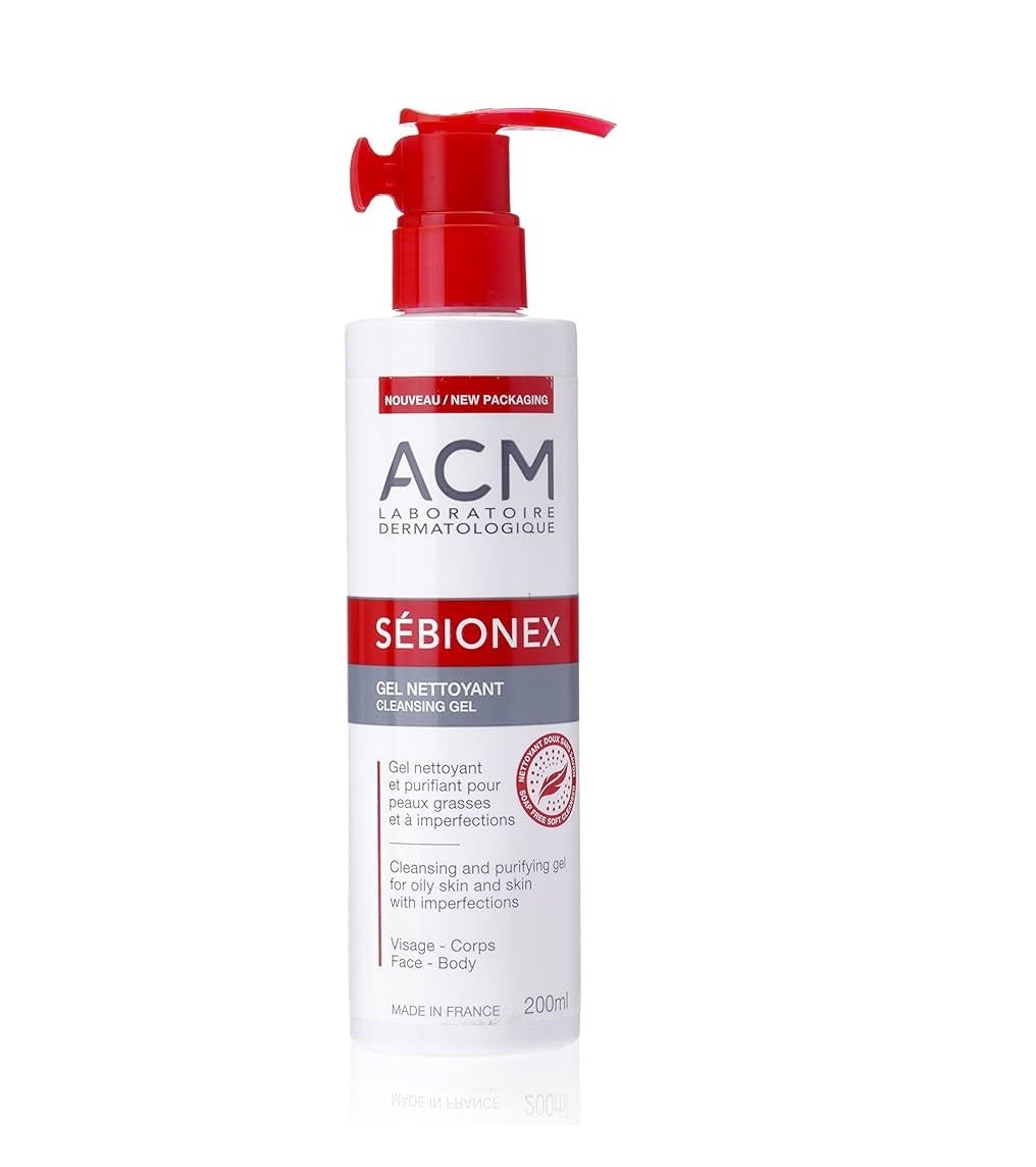 غسول سيبيونكس للبشرة المعرضة للحبوب من إي سي إم | ACM Sebionex Cleansing Gel 200 مل - EROS STORE