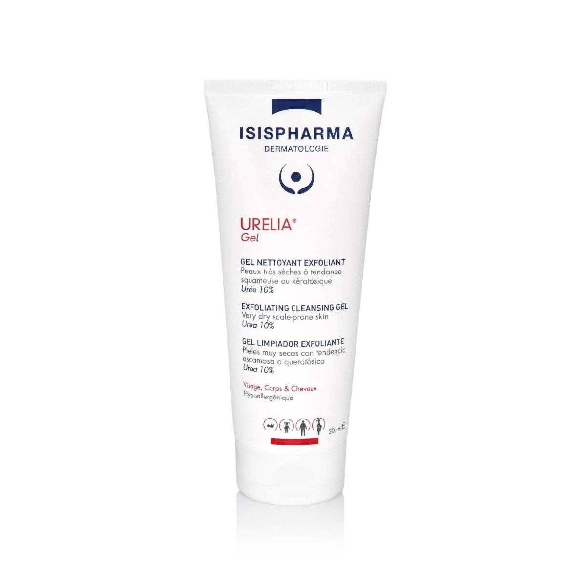 غسول يوريا جل من إيزيس فارما | ISIS PHARMA Urelia Gel Cleanser 200 مل - EROS STORE