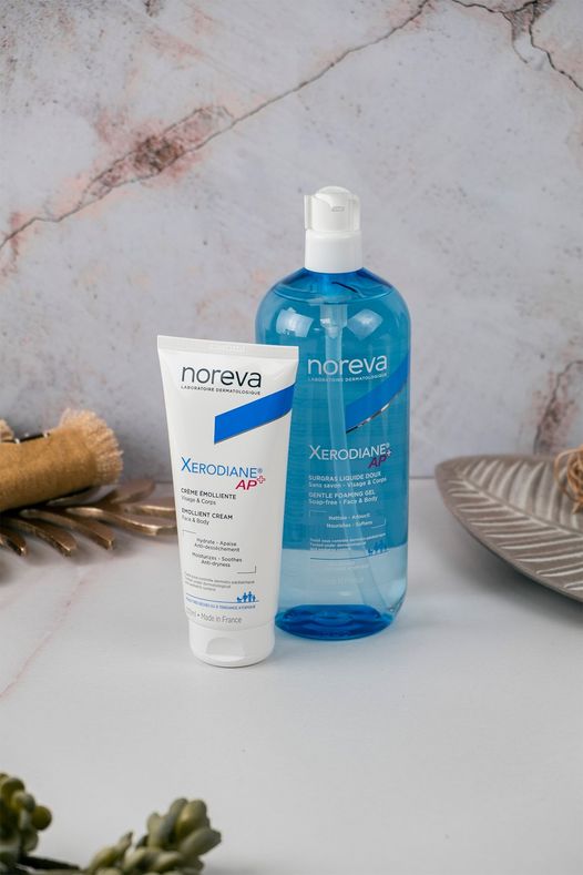 غسول زيروداين لتنظيف البشرة الجافة والحساسة من نوريفا | NOREVA Xerodiane AP+ Cleansing Gel 745 مل - EROS STORE