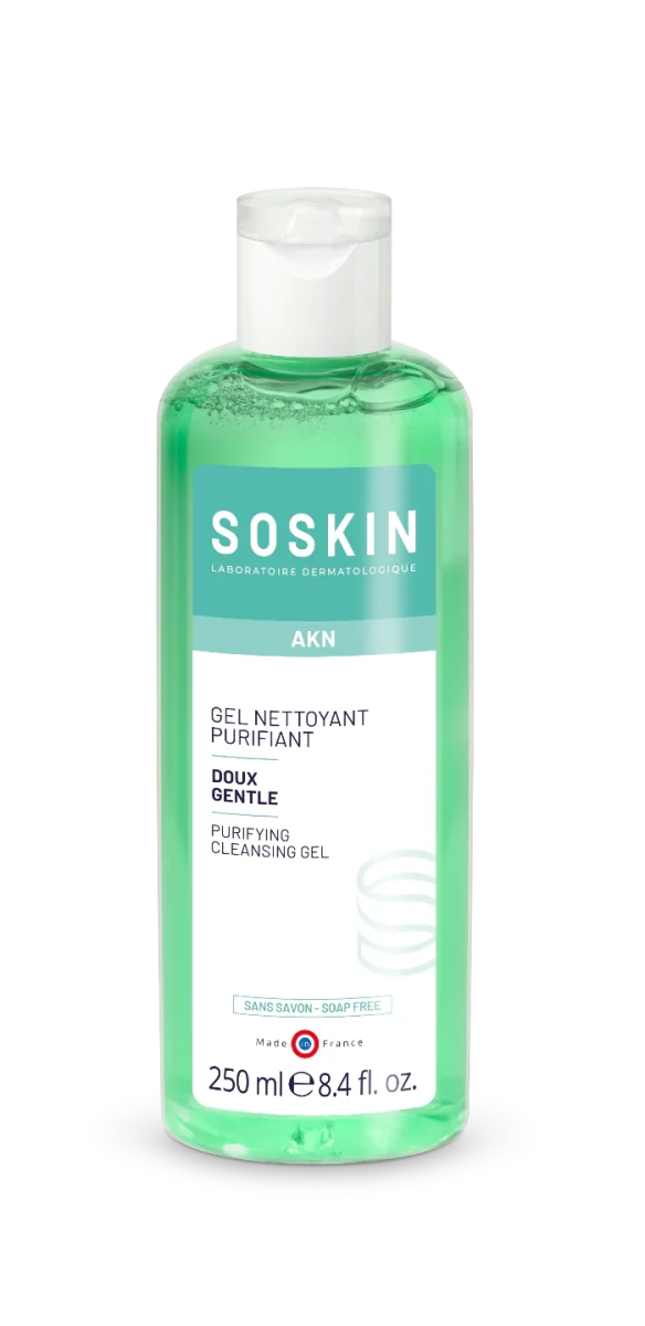 جل منقّي للبشرة الدهنية والمختلطة من سوسكن | Soskin Gentle Purifying Cleansing Gel 250 مل - EROS STORE