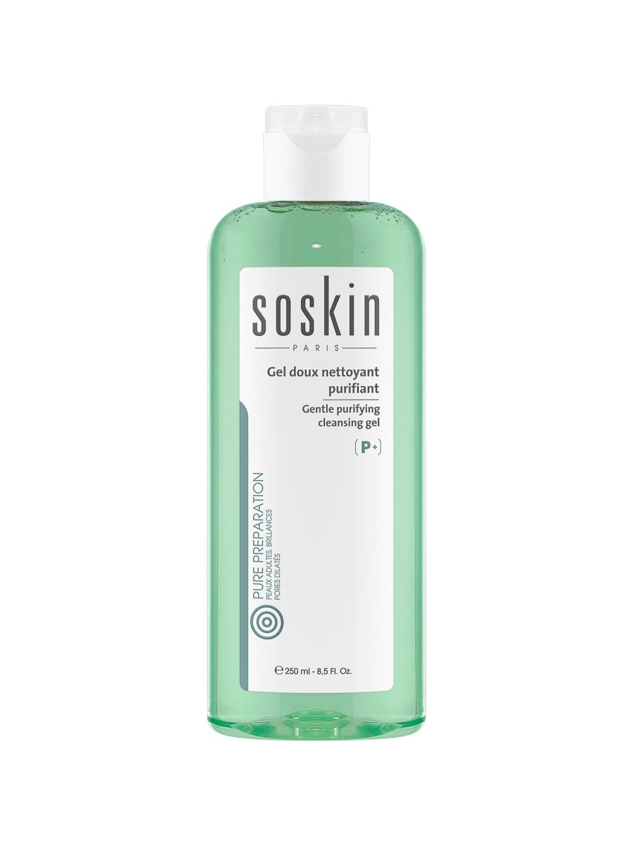 جل منقّي للبشرة الدهنية والمختلطة من سوسكن | Soskin Gentle Purifying Cleansing Gel 250 مل - EROS STORE