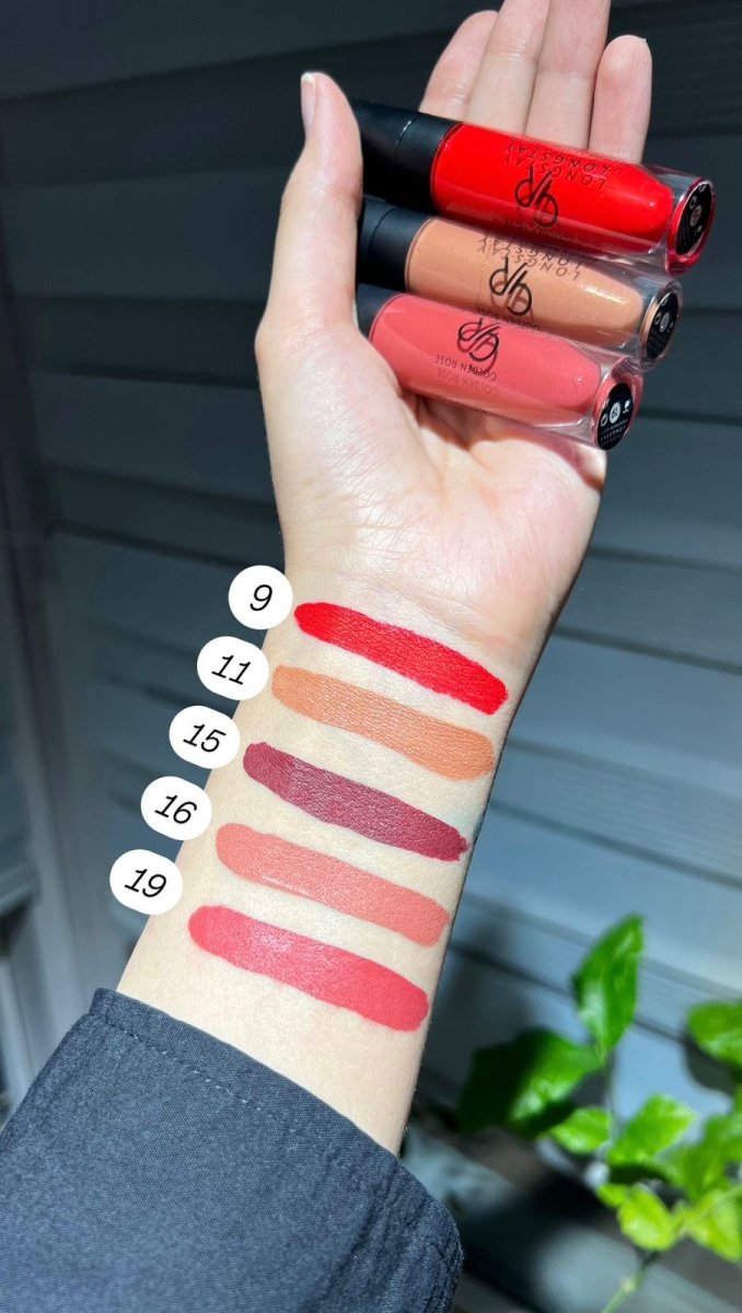 Golden rose Long stay Liquid Matte Lipstick - 5.5ml |كولدن روز أحمر شفاه سائل مطفي يدوم طويلاً - 5.5 مل 9 - EROS STORE