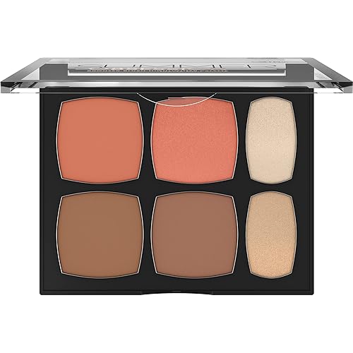 كاتريس باليت ألوان الصيف للوجه بلاش, برونزر و هايلايتر | Catrice Summer Obsession 010 Palette Matte and Glow - EROS STORE