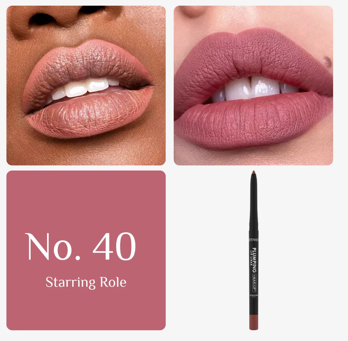 كاتريس قلم تحديد الشفاه لتكبير الشفاه | Catrice Lip Liner for Plumping Lips 40 STARRING ROLE - EROS STORE