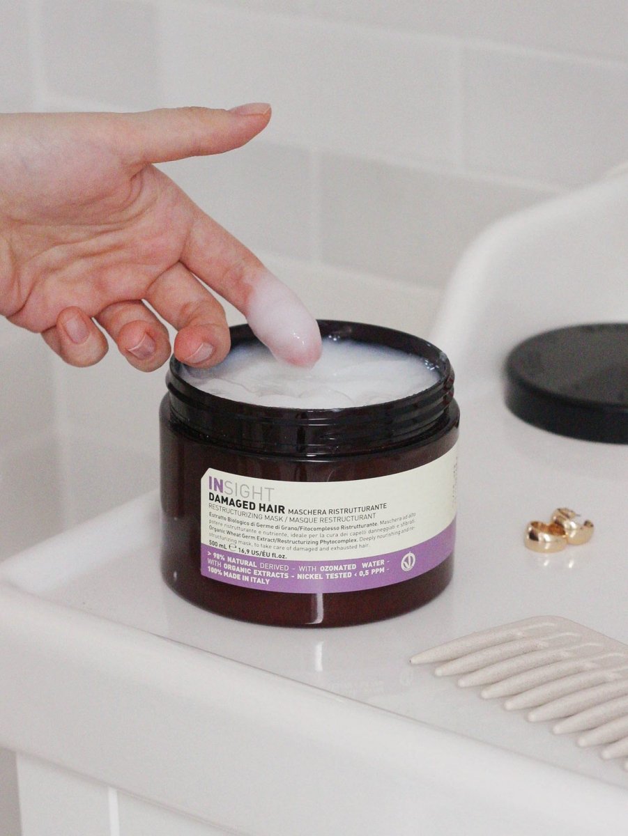 قناع إنسايت لإصلاح الشعر التالف من إنسايت الإيطالية | INSIGHT Damaged Hair Repair Mask 500 مل - EROS STORE