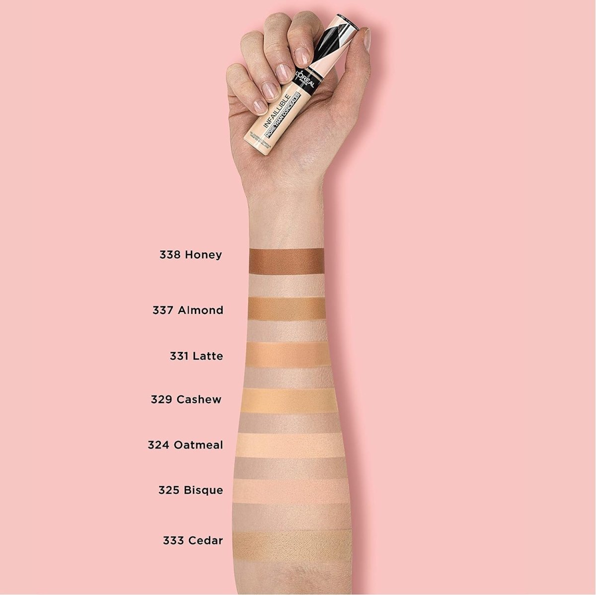 كونسيلر كامل الثبات حتى 24 ساعة من لوريال | L'Oréal Infallible Full Wear Concealer 24H 327 cashmere - EROS STORE