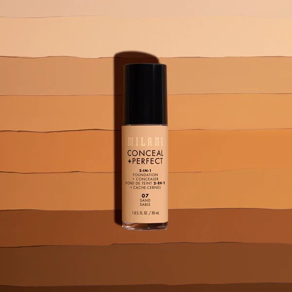 كونسيلر + كريم أساس وخافي عيوب مثالي 2 في 1 من ميلاني | Milani 2 - in - 1 Concealer + Foundation 02 NATURAL - EROS STORE