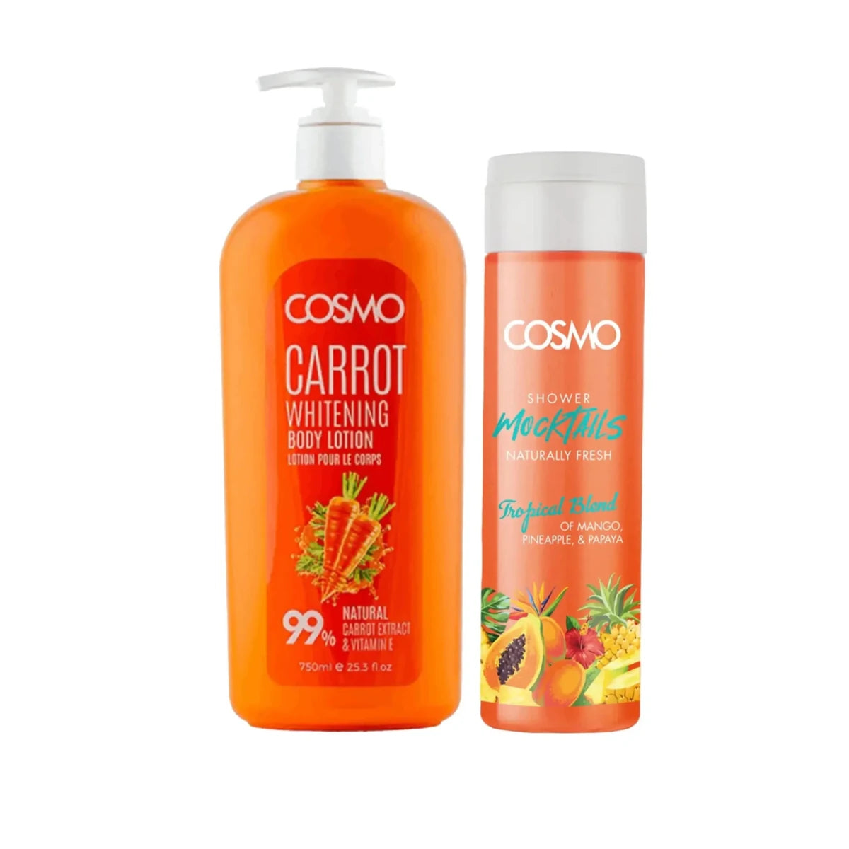 كوزمو لوشن للجسم + جل استحمام COSMO BODY LOTION & SHOWER GEL SET 750 مل - EROS STORE