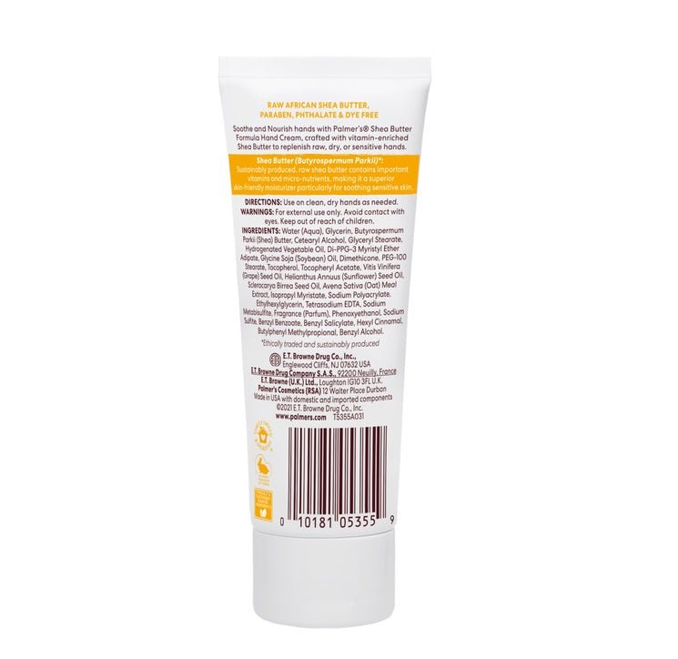 كريم اليدين المغذي بزبدة الشيا الخام من بالمرز | Palmer’s Raw Shea Butter Hand Cream 96 غم - EROS STORE